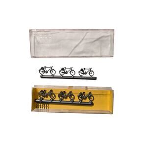 Preiser HO Scale 562 Silver Motorcycles 6 Figures Vintage Made in Germany